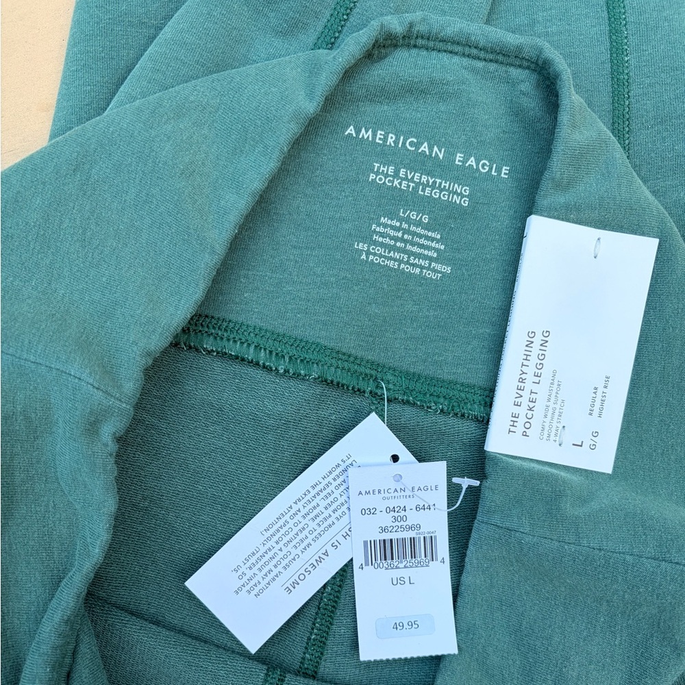American Eagle Outfitters Teal Pocket Leggings